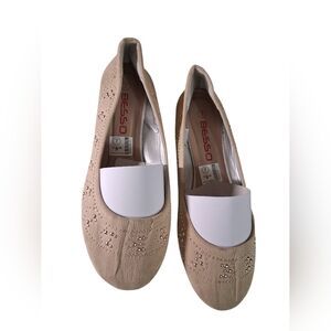 Vintage Y2K Besso Studded Ballet Flats - Size 7 - Deadstock New - Humberto Vidal